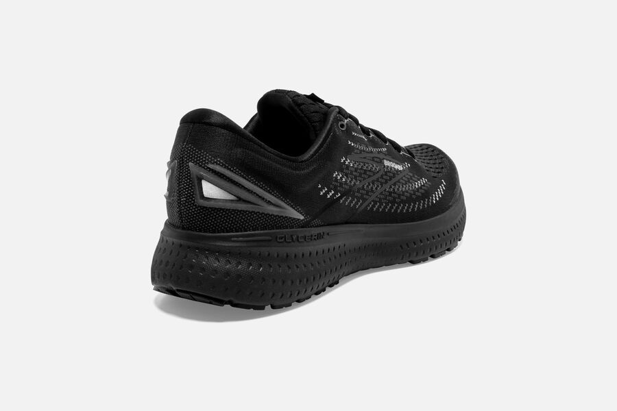 Glycerin 19 Road Brooks Running Shoes NZ Womens - Black - LOIEYR-519